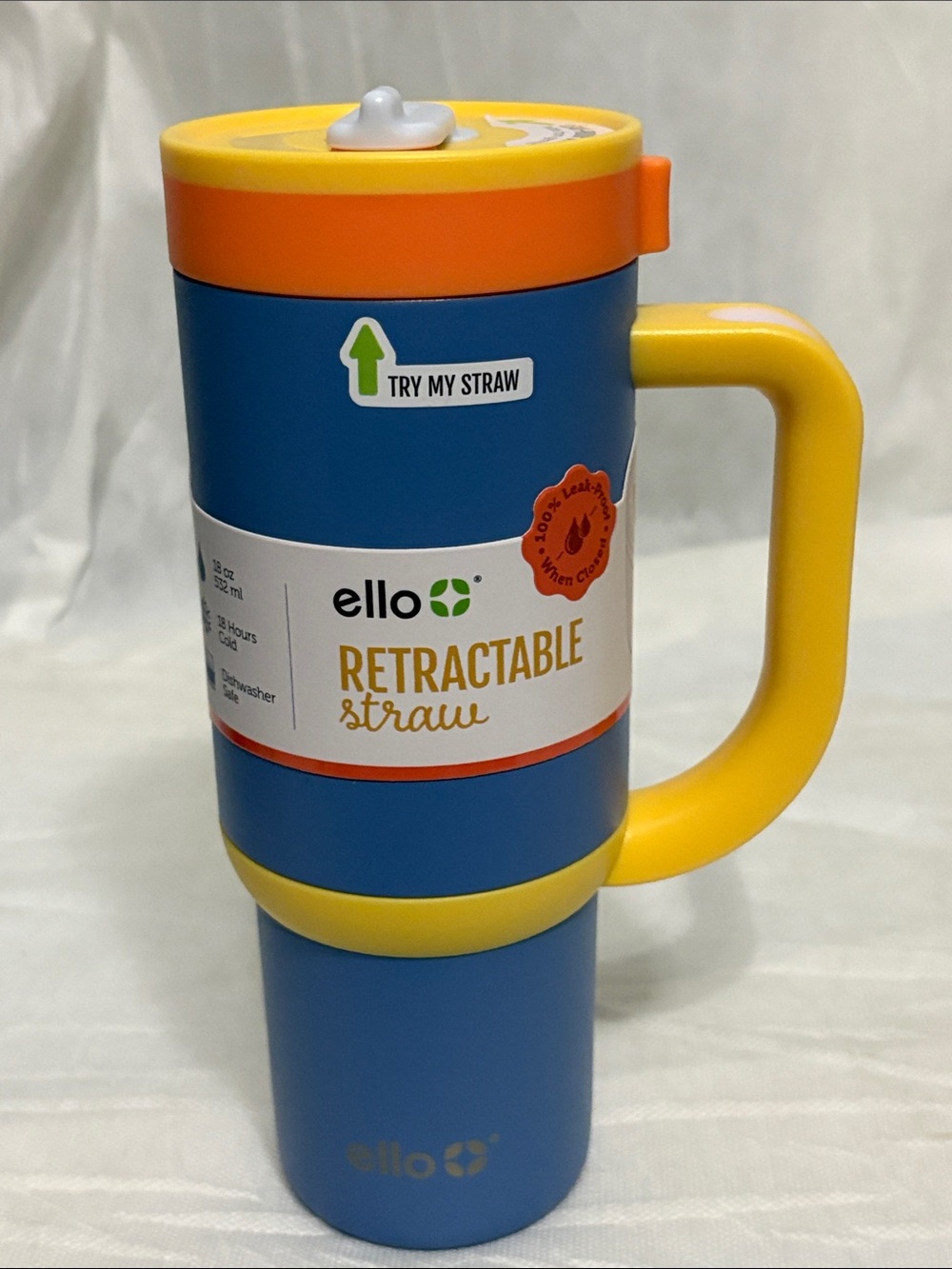 Retractable Straw Travel Mug -NWT